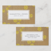 Gold Stippen Kraft Paper Modern make up art Visitekaartje (Voorkant / Achterkant)