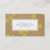Gold Stippen Kraft Paper Modern make up art Visitekaartje (Achterkant)