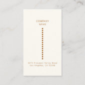 Gold Stippen Minimalist Simple Professional Visitekaartje (Achterkant)