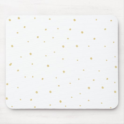 Gold Stippen Mousepad Muismat (Voorkant)