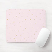 Gold Stippen Mousepad Pink Muismat (Met muis)
