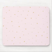Gold Stippen Mousepad Pink Muismat (Voorkant)