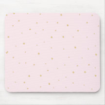 Gold Stippen Mousepad Pink