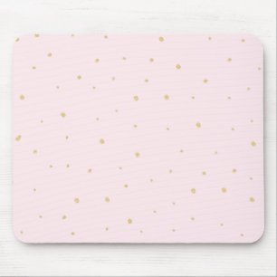Gold Stippen Mousepad Pink Muismat