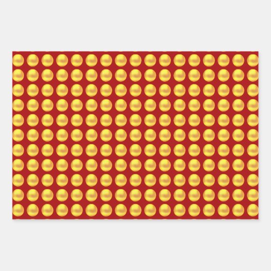 Gold Stippen - Papierlade voor onmiddellijke verpa Inpakpapier Vel (Voorkant 2)