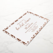 Gold Stippen Pattern Weddenschap Folie geprezen Ui Feestdagenkaart (Gedraaid)