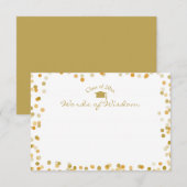 Gold Stippen Woorden van Wisdom Advice voor de Afs Advieskaart (Voorkant / Achterkant)