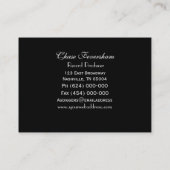 Gold Stock Cranium Professional Visitekaartje (Achterkant)