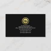Gold Stock Exchange Graph Financial Consultant Visitekaartje (Achterkant)