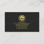 Gold Stock Exchange Graph Forex Dealer Visitekaartje (Achterkant)