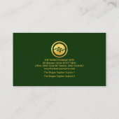 Gold Stock Forex Graph Financial Consultant Visitekaartje (Achterkant)