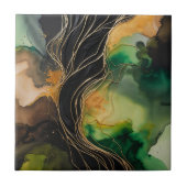 Gold Strand Abstract Tegeltje (Voorkant)