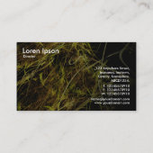 Gold Strands Fractal 02 Visitekaartje (Achterkant)