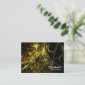 Gold Strands Fractal Visitekaartje (Staand voorkant)