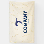 Gold Streamer Custom Company Banner (Verticaal)