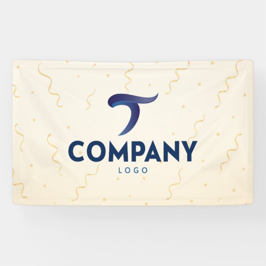 Gold Streamer Custom Company Banner (Horizontaal)