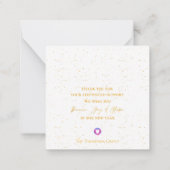 Gold String Lights Kerstmis Nieuwjaar Corporate No Notitiekaartje (Achterkant)