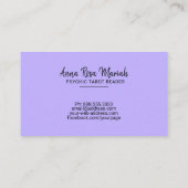 *~* Gold String Lights Ombre Pastel Tarot Reader Visitekaartje (Achterkant)
