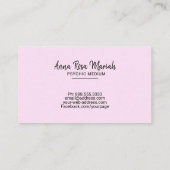 *~* Gold String Lights Ombre Psychic Medium Pastel Visitekaartje (Achterkant)