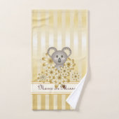 Gold Stripe Cute Baby Koala Kinder Bad Handdoek (Handdoek)