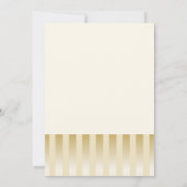 Gold Stripe Cute Koala Genderneutraal Baby shower Kaart (Achterkant)