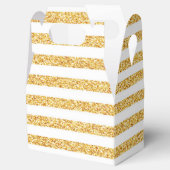 Gold Stripe Gift Box Bedankdoosjes (Geopend)