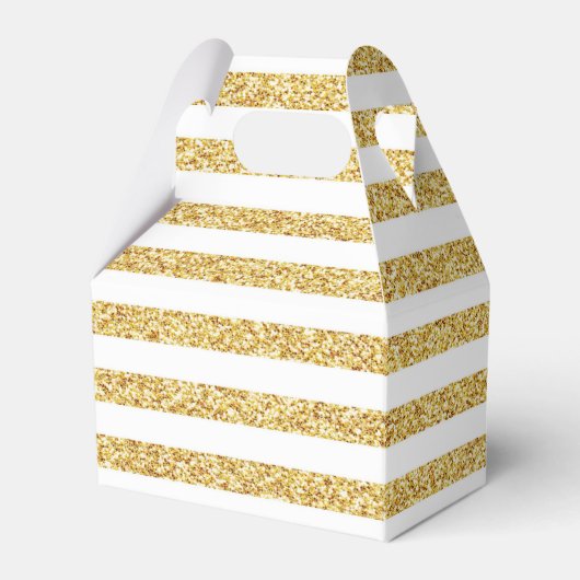 Gold Stripe Gift Box Bedankdoosjes (Voorkant Zijde)