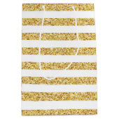Gold Stripe Gift-tas Medium Cadeauzakje (Voorkant)