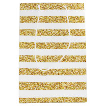 Gold Stripe Gift-tas