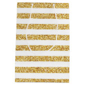 Gold Stripe Gift-tas Medium Cadeauzakje (Achterkant)