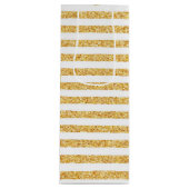 Gold Stripe Gift-tas Wijn Cadeautas (Voorkant)