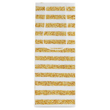 Gold Stripe Gift-tas