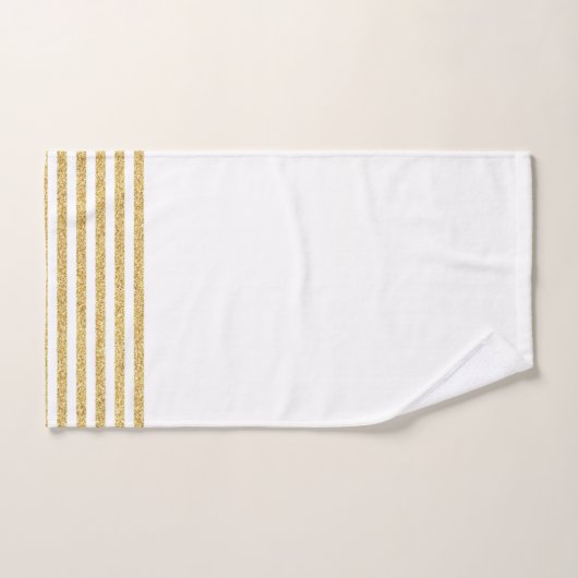 Gold Stripe Handhanddoeken Handdoek (Handdoek)