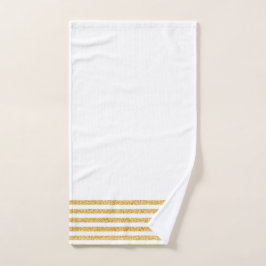 Gold Stripe Handhanddoeken Handdoek