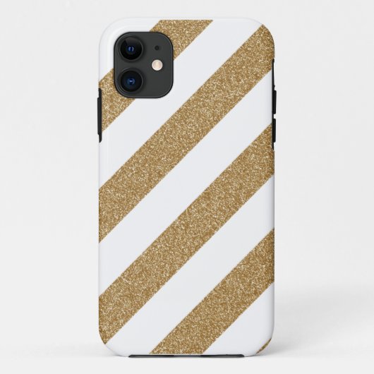 Gold Stripe Iphone 5 Hoesje (Achterkant)
