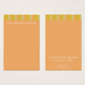 Gold Stripe Ketting juwelen-kaart Visitekaartje (Voorkant /achterkant)