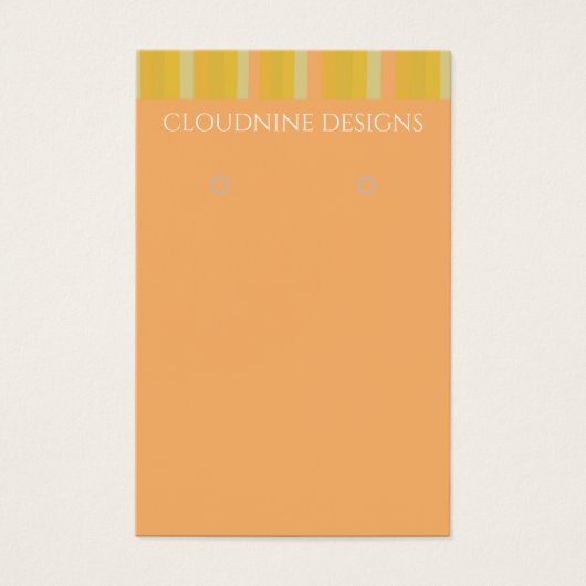 Gold Stripe Ketting juwelen-kaart Visitekaartje (Voorkant)