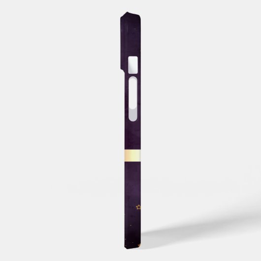 Gold Stripe Lotus Flower Boho Case-Mate iPhone Case (Achterkant / Links)