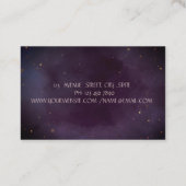 Gold Stripe Lotus Flower Boho Yoga Visitekaartje (Achterkant)