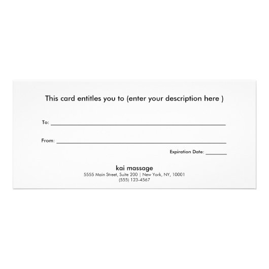 Gold Stripe Navy Blue Gift Certificate Reclamekaart (Achterkant)