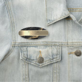 Gold Stripe, Pearls Black Marble Gold Sequins Naamplaatje (In situ)