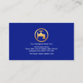 Gold Stripe Plumbing Pipes Plumber Service Visitekaartje (Achterkant)