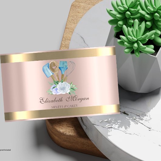 Gold Stripe Roos Gold Bakery Hand Tools Visitekaartje