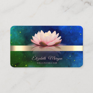 Gold Stripe, sterren, Lotus Flower Yoga Visitekaartje