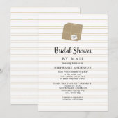 Gold Stripe + verzenddoos Vrijgezellenfeest per po Kaart (Voorkant / Achterkant)