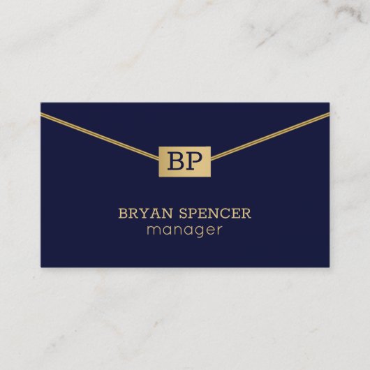 Gold Stripe Visitekaartje (Voorkant)