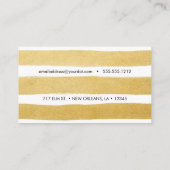 Gold Stripe Visitekaartje (Achterkant)