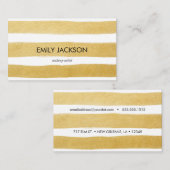 Gold Stripe Visitekaartje (Voorkant / Achterkant)