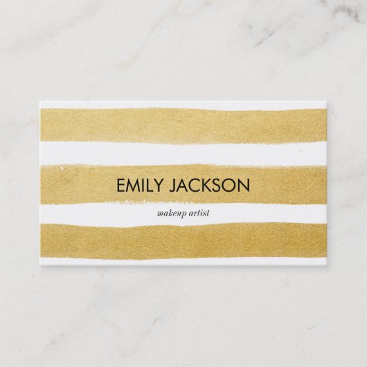 Gold Stripe Visitekaartje (Voorkant)