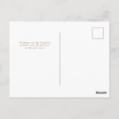 Gold Stripe, zo vriendelijk Briefkaart voor kerstm (Achterkant)